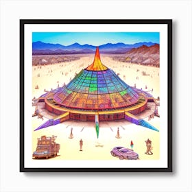 Burning Man 4 Art Print