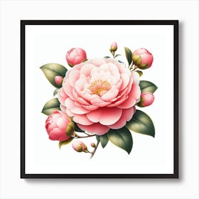 Flower of Camellia Art Print