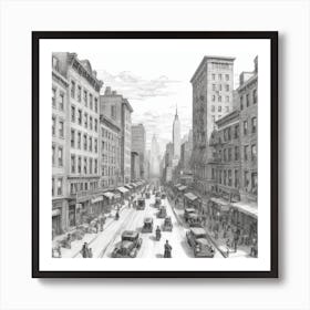 New York City Street Scene 7 Art Print