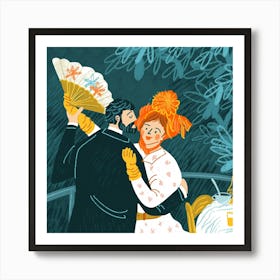 Renoir, Danse à la Campagne Illustration Art Print