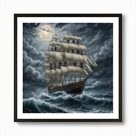 moody seas 11 Art Print