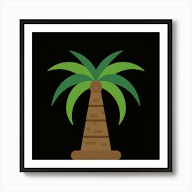 Palm Tree Icon (3) Art Print