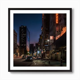 City At Night Art Print