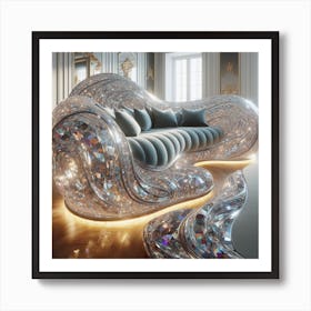 Gilded Sofa Art Print