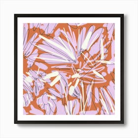 Abstract Floral Pattern Art Print