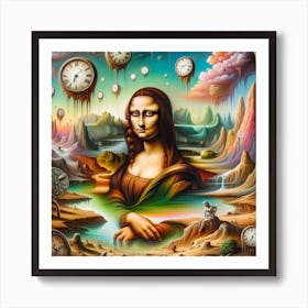 Mona Lisa in a Dali´s world Art Print
