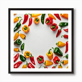 Peppers In A Circle 9 Art Print