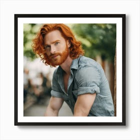 Man With Red Hair 4 Art Print