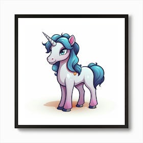 Cute Unicorn 550 Art Print