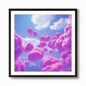 Pink Clouds In The Sky Art Print