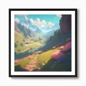 Valley In The Sky Art Print