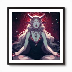 Center And Balance Lilith Art Print