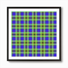 Plaid Fabric 55 Art Print