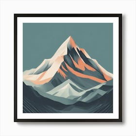 Abstract Mountain Poster