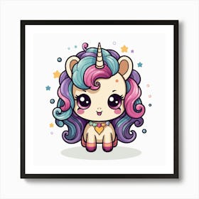 Cute Unicorn 305 Art Print