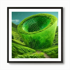 Green Bowl Art Print