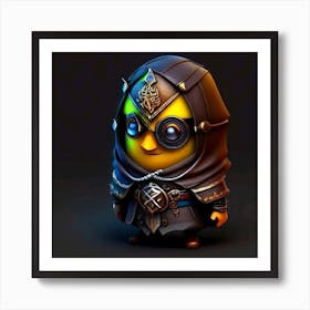 Cute Yellow Character Art Print