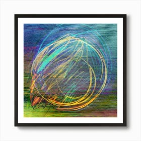 The dancing moon Art Print