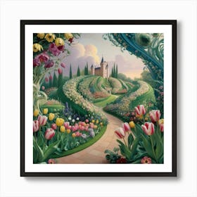 Tulip Garden 6 Art Print