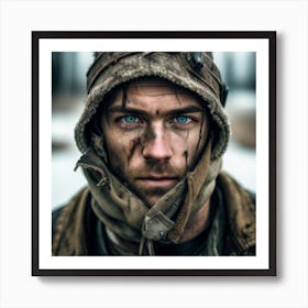 Soldier With Blue Eyes 1 Art Print