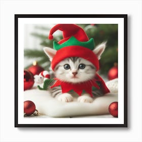 Elf Kitten Art Print