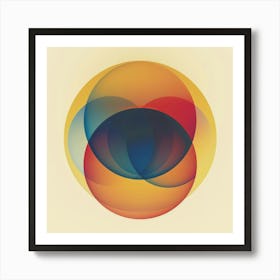 Abstract Circles 75 Art Print