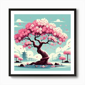 Sakura Tree Art Print