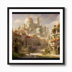 A City In Ancient Times Art Print
