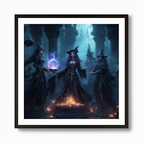 Witches 3 Art Print