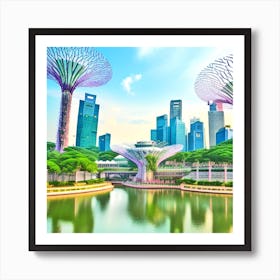 Singapore Gardens By The Bay Art Print