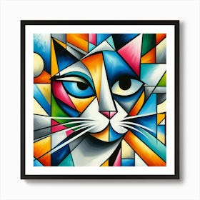 Abstract Cat 5 Art Print