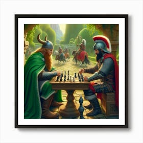 Chess Game Art Print