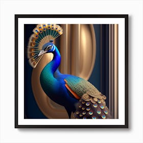 Peacock Art Print