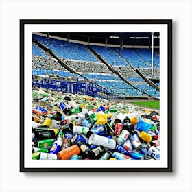 Stadium Full Of Trash 2 Art Print