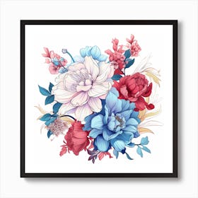 Bouquet Of Flowers 2 Art Print