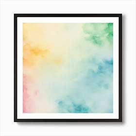 Water Colored Background On Water Color Paper Texture 3993486335 Art Print