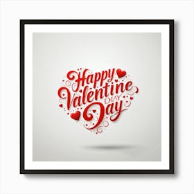 Happy Valentine Day Art Print