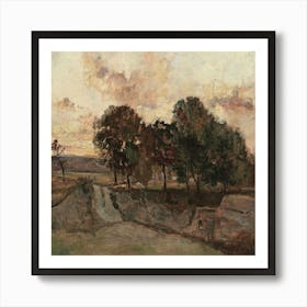 Landscape With Trees Art Print