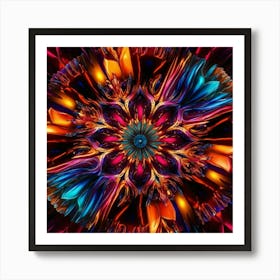 Psychedelic Flower Art Print