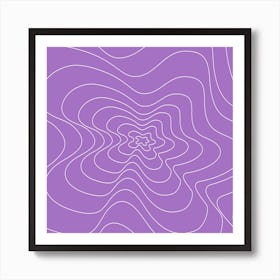 Purple Swirls Art Print