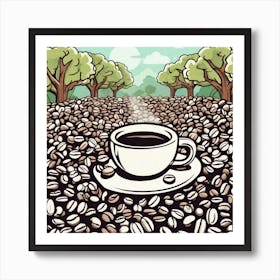 Coffee Beans 174 Art Print