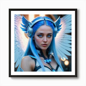 Blue Angel 4 Art Print