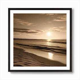 Photograph - Sunset On The Beach 3 Art Print