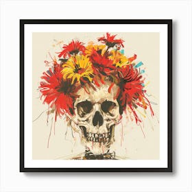 Day Of The Dead Skull 24 Art Print