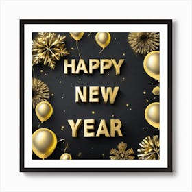 Happy New Year 133 Art Print