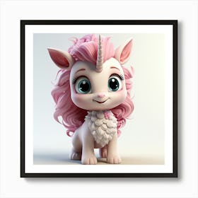 Cute Unicorn 867 Art Print