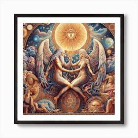 Angels And Demons 1 Art Print