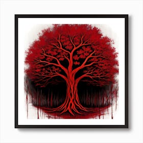 Tree Of Blood Art Print