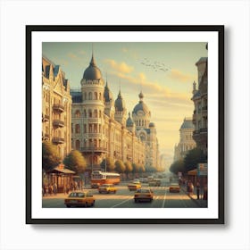 Russian City Art Print