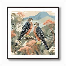 Bird In Nature Falcon 6 Art Print